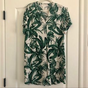 H&M - Short sleeve palm leaf dress